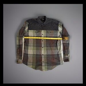 Staple Men's Plaid Casual Button Down Shirt - Black, Green, Red 170